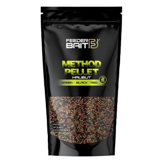 FeederBait Pellet 2mm Halibut - Green/Black/Red