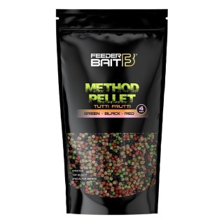 Feeder Bait Pellet 4 mm Tutti-Frutti Green/Black/Red