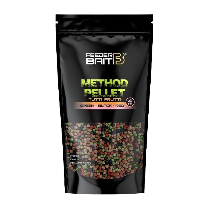 Feeder Bait Pellet 4 mm Tutti-Frutti Green/Black/Red
